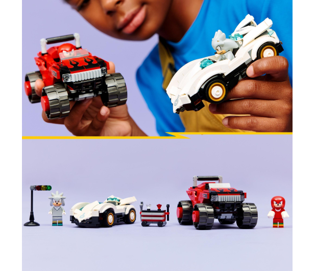 LEGO SONIC 77118 Silver w samochodzie kontra Knuckles w monster t - 1473587 - zdjęcie 13